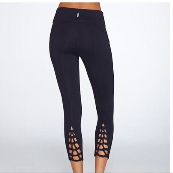 FP Movement  Free People Kali Cropped Leggings Black XS - Picture 2 of 7